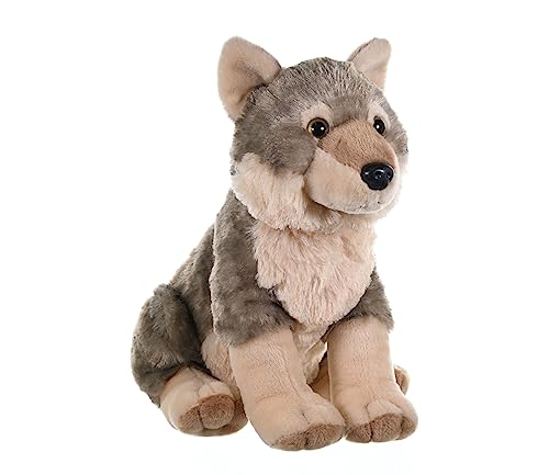 Wild Republic 10963 Republic Plüsch Wolf, Cuddlekins Kuscheltier, Plüschtier, 30cm von WILD REPUBLIC