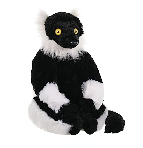 Wild Republic 11475 12230 Nero-Bianco, coccolone Peluche, Regali per Bambini Plüsch Schwarz Weiß Lemur, Cuddlekins Kuscheltier, Plüschtier, 30 cm von WILD REPUBLIC