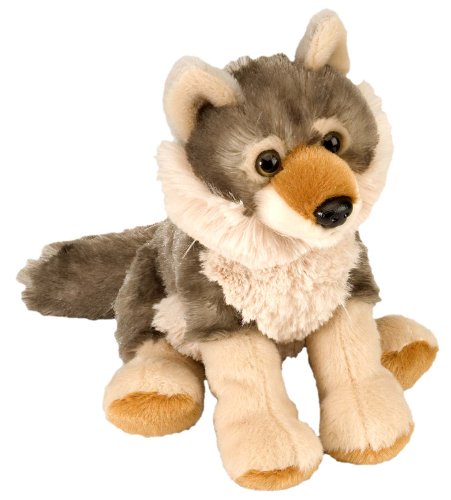 Wild Republic 10842 10852 Plüsch Wolf, Cuddlekins Kuscheltier, Plüschtier, 20 cm von WILD REPUBLIC