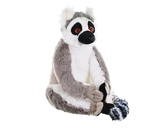 Wild Republic Cuddlekins Ringschwänziger Lemur, Stofftier, Baby-Geschenk für Mädchen und Jungen, Kinder Plüschtier, Kuscheltier Für Babys, Spielzeug aus Recyclingmaterial, 30 cm von WILD REPUBLIC