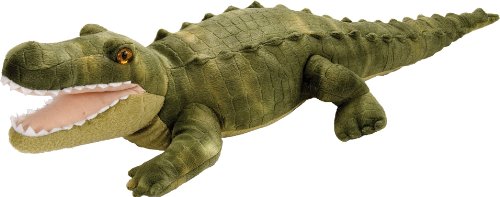 Wild Republic Plüschtier mit grünem Alligatormuster, Cuddlekins Kuscheltiere, Geschenke für Kinder, 40 cm, Alligator von WILD REPUBLIC