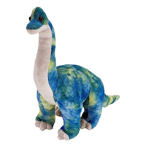 WILD REPUBLIC Dinosaur Medium Brachiosaurus, Dinosaurier, Mädchen und Jungs Geschenk, Schmusetier für Babys, Nachhaltiges Kuscheltier mit Einer Füllung aus recycelten Wasserflaschen, 38 cm von WILD REPUBLIC