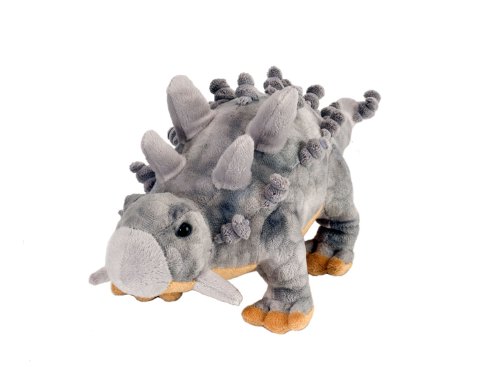 Wild Republic Dinosaur Mini Ankylosaurus, Dinosaurier, Mädchen und Jungs Geschenk, Schmusetier für Babys, Nachhaltiges Kuscheltier mit Einer Füllung aus recycelten Wasserflaschen, 25 cm von WILD REPUBLIC