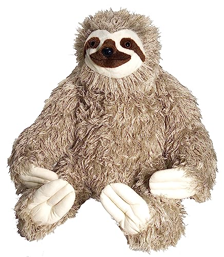 Wild Republic 15888 17379 Erezoso Con Tres Dedos Peluches Jumbo Plüsch Faultier, großes Kuscheltier, Plüschtier, Cuddlekins, 76 cm, 30" von WILD REPUBLIC