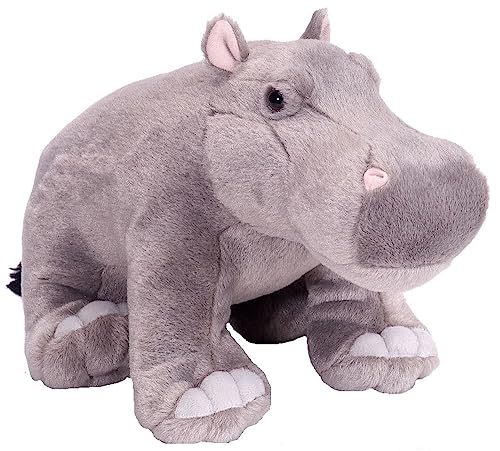 Wild Republic Cuddlekins Nilpferd, Stofftier, Baby-Geschenk für Mädchen und Jungen, Kinder Plüschtier, Kuscheltier Für Babys, Spielzeug aus Recyclingmaterial, 30 cm von WILD REPUBLIC