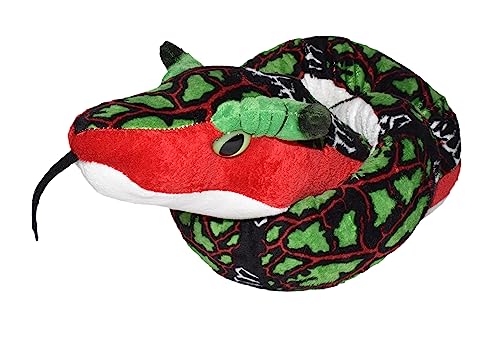 WILD REPUBLIC Plush Snake Drachenknochen, Plüsch-Schlange, Riesen-Kuscheltier, 137 cm, Baby Shower Geschenk, Stofftier, Füllung aus recycelten Wasserflaschen von WILD REPUBLIC