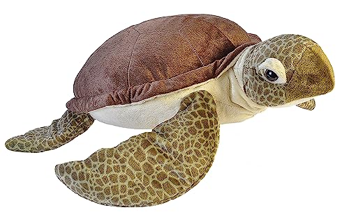 Wild Republic 17381 19332 Jumbo Plüsch Schildkröte, großes Kuscheltier, Plüschtier, Cuddlekins, 76 cm von WILD REPUBLIC