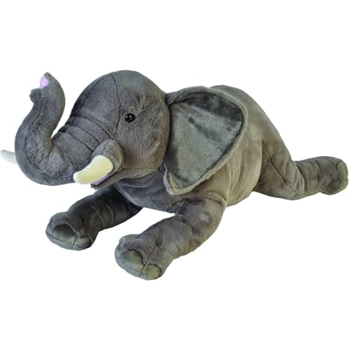 Wild Republic 18076 Republic 19552 Jumbo Plüsch Elefant, großes Kuscheltier, Plüschtier, Cuddlekins, 76 cm von Wild Republic