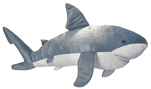 Wild Republic 18700 Jumbo Plüsch Hai Haifisch, großes Kuscheltier, Plüschtier, Cuddlekins, 76 cm von Wild Republic