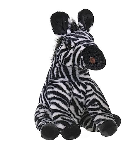 Wild Republic 17637 19378 Plüsch Zebra, Cuddlekins Kuscheltier, Plüschtier, 30 cm, ['Black', 'White'] von WILD REPUBLIC