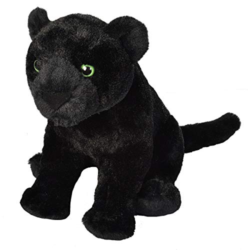 Wild Republic 19414 Cuddlekins Schwarzer Jaguar Tier Plüsch, Large, Schwarz von WILD REPUBLIC