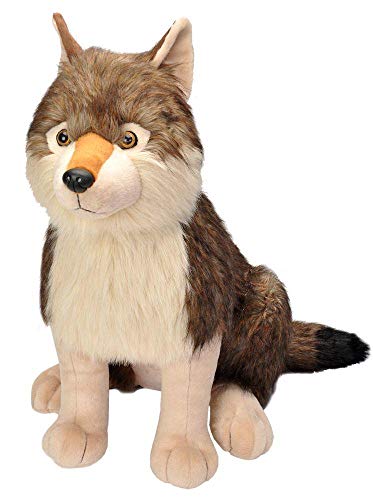 Wild Republic 19518 Lobo Peluches Tier Jumbo Plüsch Wolf, großes Kuscheltier, Plüschtier, Little Biggies, 53 cm von WILD REPUBLIC