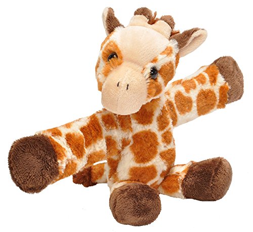 Wild Republic 18089 Huggers Schnapparmband Kuscheltier, Plüschtier, Giraffe 20 cm von WILD REPUBLIC