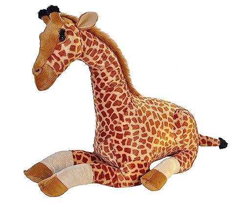 Wild Republic 20718 Jumbo Plüsch Giraffe, großes Kuscheltier, Plüschtier, Cuddlekins, 76 cm von WILD REPUBLIC