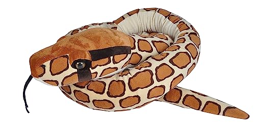 Wild Republic Plush Snake Jumbo Burmesische Python, Plüsch-Schlange, Riesen-Kuscheltier, 280 cm, Baby Shower Geschenk, Stofftier, Füllung aus recycelten Wasserflaschen, 113" von Wild Republic