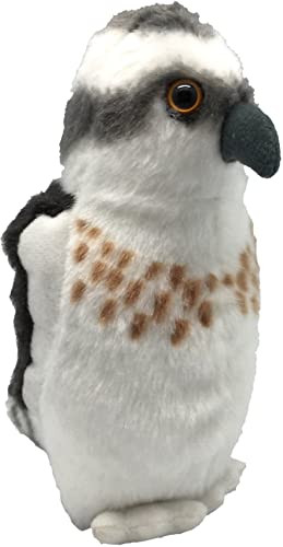 Wild Republic 22216 Balbuzard pêcheur, animal en peluche avec son, cadeaux pour enfants, 13 cm Tier Plüschvogel Fischadler mit authentischem Originalgesang, Kuscheltier, Plüschtier, 13cm, schwarz-weiß von WILD REPUBLIC