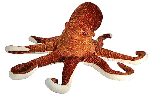 Wild Republic 23056 Plüsch Oktopus, Cuddlekins Jumbo Kuscheltier, Stofftier 76 cm, Multi, Krake von Wild Republic