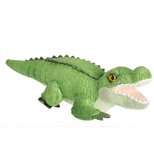 Wild Republic Wild Calls Alligator, Elektronisches Kuscheltier, Spielzeug für kleine Kinder, Stofftier mit Funktion, Mädchen-Geschenke, Authentische Tiergeräusche für Kinder, 20 cm von WILD REPUBLIC