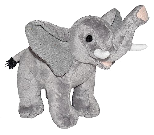 Wild Republic Wild Calls Elefant, Elektronisches Kuscheltier, Spielzeug für kleine Kinder, Stofftier mit Funktion, Mädchen-Geschenke, Authentische Tiergeräusche für Kinder, 20 cm von Wild Republic