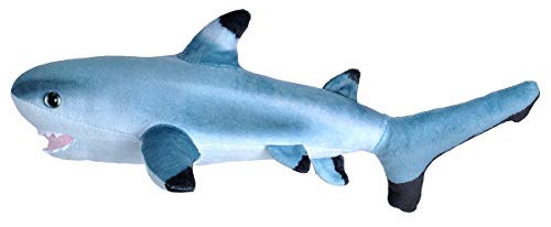 Wild Republic 23413 Blacktip Shark Plush Living Ocean Tier Plüschtier Mini Kleiner Schwarzspitzenhai, Stofftier, 40 cm, Multi, 12" von WILD REPUBLIC