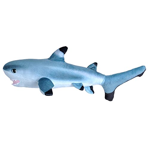 Wild Republic 23413 Blacktip Shark Plush Living Ocean Tier Plüschtier Mini Kleiner Schwarzspitzenhai, Stofftier, 40 cm, Multi, 12" von WILD REPUBLIC