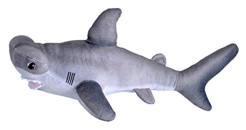 Wild Republic 23415 Hammerhead Shark Plush Tier Plüschtier Living Ocean Mini Hammerhai, Stofftier, 40 cm, Multi, 12" von Wild Republic