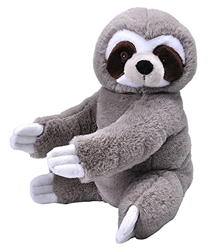 Wild Republic Ecokins Faultier, Kuscheltier aus Stoff, Nachhaltiges Spielzeug, Baby Geschenk zur Geburt von Jungen und Mädchen, Stofftier 30 cm von WILD REPUBLIC