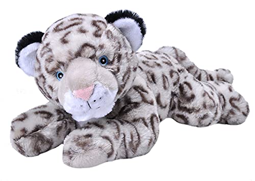 Wild Republic Ecokins Schneeleopard, Kuscheltier aus Stoff, Nachhaltiges Spielzeug, Baby Geschenk zur Geburt von Jungen und Mädchen, Stofftier 30 cm von WILD REPUBLIC