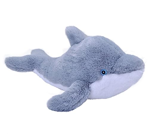 Wild Republic Ecokins Delfin, Kuscheltier aus Stoff, Nachhaltiges Spielzeug, Baby Geschenk zur Geburt von Jungen und Mädchen, Stofftier 30 cm von WILD REPUBLIC