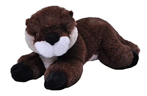 Wild Republic Ecokins Mini Fluss Otter, Kuscheltier aus Stoff, Nachhaltiges Spielzeug, Baby Geschenk zur Geburt von Jungen und Mädchen, Stofftier 20 cm von WILD REPUBLIC