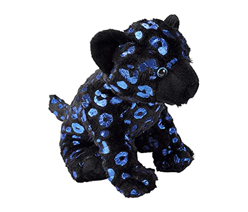 Wild Republic Foilkins Panther, Stofftier, 30 cm, Kuscheltier Kinder, realistisches Plüschtier, Öko-Kuscheltier, Flauschige Kuscheltiere, Füllung gesponnen aus recycelten Wasserflaschen von WILD REPUBLIC