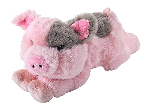 Wild Republic Ecokins Mini Schwein, Kuscheltier aus Stoff, Nachhaltiges Spielzeug, Baby Geschenk zur Geburt von Jungen und Mädchen, Stofftier 20 cm von WILD REPUBLIC