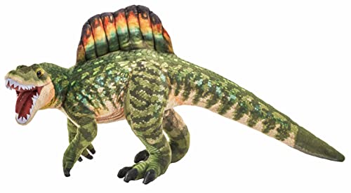 WILD REPUBLIC Artist Collection Dino Spinosaurus, Geschenk für Kinder, 38 cm, Plüschtier, Füllmaterial besteht aus versponnenen recycelten Wasserflaschen von WILD REPUBLIC