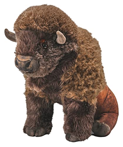 Wild Republic Artist Collection Bison, Geschenk für Kinder, 38 cm, Plüschtier, Füllmaterial besteht aus versponnenen recycelten Wasserflaschen von WILD REPUBLIC