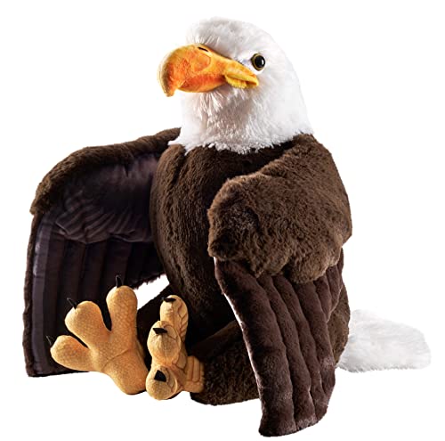 Wild Republic Artist Collection Weißkopfseeadler, Geschenk für Kinder, 38 cm, Plüschtier, Füllmaterial besteht aus versponnenen recycelten Wasserflaschen von WILD REPUBLIC