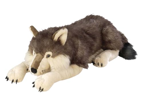 Wild Republic 82332 - Floppies, Wolf, 76 cm - Kuscheltier aus Plüsch, 30" von Wild Republic