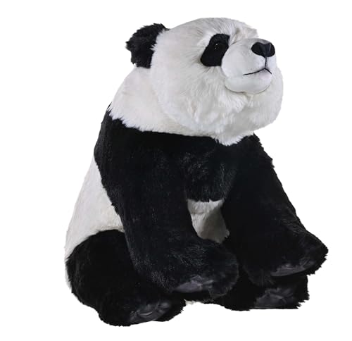 Wild Republic Artist Collection Panda, Plüschtier, 38 cm, Kuscheltier, Füllung besteht aus gesponnenen recycelten Wasserflaschen von WILD REPUBLIC