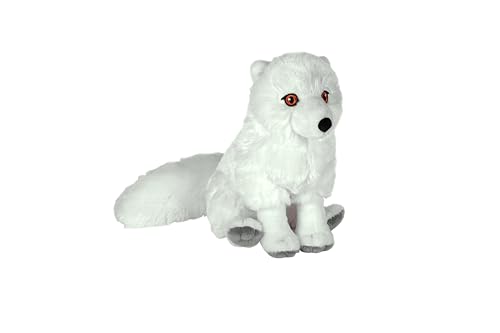 Wild Republic Cuddlekins Eco Arktischer Fuchs, Kuscheltier, 30 cm, Plüschtier, Füllung besteht aus gesponnenen recycelten Wasserflaschen, umweltfreundlich, Polarfuchs von WILD REPUBLIC