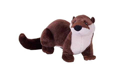 Wild Republic Cuddlekins Eco Mini Flussotter, Kuscheltier, 20 cm, Plüschtier, Füllung besteht aus gesponnenen recycelten Wasserflaschen, umweltfreundlich von WILD REPUBLIC