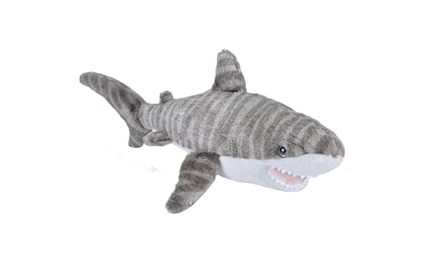 Wild Republic Cuddlekins Eco Mini Tigerhai, Kuscheltier, 20 cm, Plüschtier, Füllung besteht aus gesponnenen recycelten Wasserflaschen, umweltfreundlich von WILD REPUBLIC