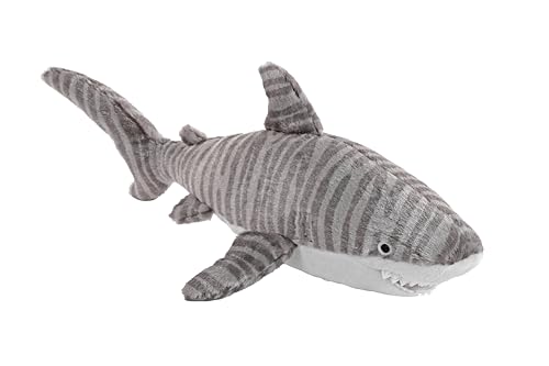 Wild Republic Cuddlekins Eco Tigerhai, Kuscheltier, 30 cm, Plüschtier, Füllung besteht aus gesponnenen recycelten Wasserflaschen, umweltfreundlich von WILD REPUBLIC