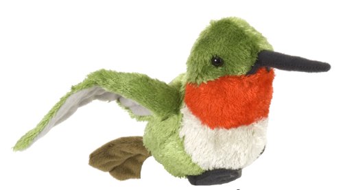 Wild Republic Cuddlekins Mini Kolibri, Stofftier, Baby-Geschenk für Mädchen und Jungen, Kinder Plüschtier, Kuscheltier Für Babys, Spielzeug aus Recyclingmaterial, 20 cm von WILD REPUBLIC