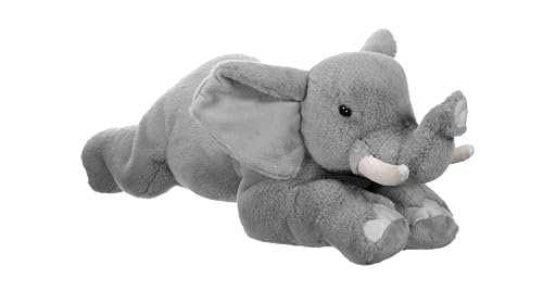 Wild Republic Earthkins Afrikanischer Elefant, Kuscheltier, 38 cm, Plüschtier, Füllung aus recycelten Wasserflaschen, Umweltfreundlich von WILD REPUBLIC