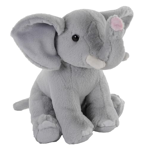 Wild Republic Earthkins Mini Afrikanischer Elefant, Plüschtier, 20 cm, Plüschspielzeug, umweltfreundlich von WILD REPUBLIC