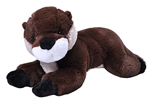 Wild Republic Ecokins Fluss Otter, Kuscheltier aus Stoff, Nachhaltiges Spielzeug, Baby Geschenk zur Geburt von Jungen und Mädchen, Stofftier 30 cm von Wild Republic