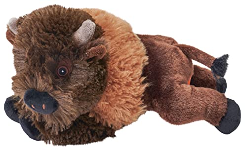 Wild Republic Ecokins Mini Bison, Kuscheltier aus Stoff, Nachhaltiges Spielzeug, Baby Geschenk zur Geburt von Jungen und Mädchen, Stofftier 20 cm von WILD REPUBLIC