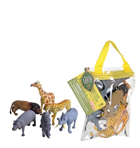 Wild Republic Green Polybag Afrika, Spielfiguren, Bildungsspielzeug, Umweltfreundlich von WILD REPUBLIC