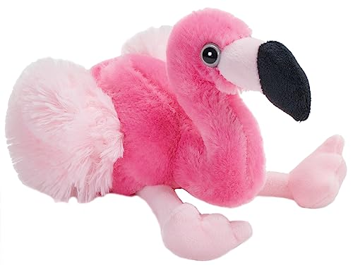 Wild Republic 15042 Hug'ems Plüschtier, Kuscheltier, Flamingo 18cm, Pink von WILD REPUBLIC