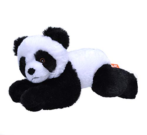 Wild Republic Ecokins Mini Panda, Kuscheltier aus Stoff, Nachhaltiges Spielzeug, Baby Geschenk zur Geburt von Jungen und Mädchen, Stofftier 20 cm, Black, White von WILD REPUBLIC