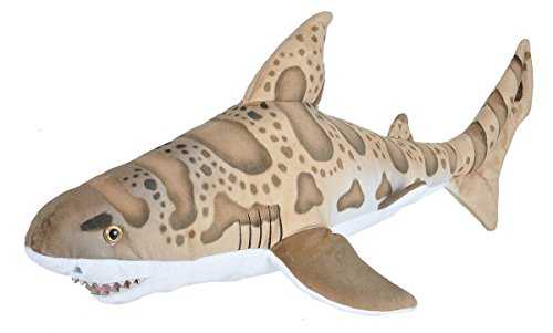 Wild Republic Living Ocean Leopardenhai, Wal-Kuscheltier, Schlaftier für Babys, Gastgeschenk für die nächste Babyparty, Füllung und Stoff aus recycelten Wasserflaschen, 66 cm von Wild Republic